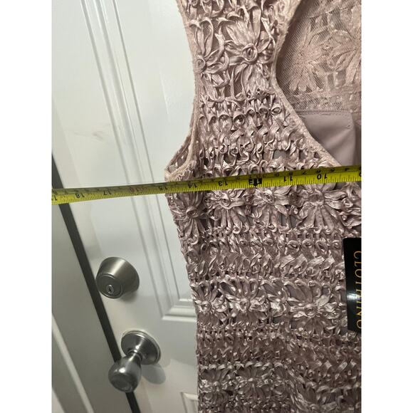 Kathryn Grace Women's Soutache Open-Back Gown Blush Pink Size 8 MSRP $330 - Picture 7 of 9